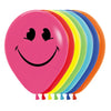 ROUND LATEX BALLOON 2 FACES SMILING FACE FASHION ASSORTMENT