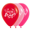 ROUND LATEX BALLOON 2 SIDES HAPPY WOMEN'S DAY FASHION ASSORTMENT