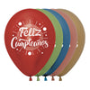 ROUND LATEX BALLOON 2 SIDES HAPPY BIRTHDAY MULTICOLOR REFLEX ASSORTED