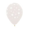 ROUND LATEX BALLOON INFINITY® STARS BOLD FASHION TRANSPARENT