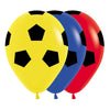 INFINITY® ROUND LATEX BALLOON FASHION FOOTBALL BALL ASSORTMENT TRICOLOR