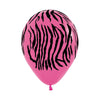 INFINITY® ROUND LATEX BALLOON ZEBRA FASHION FUCHSIA