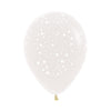 INFINITY® ROUND LATEX BALLOON FASHION STARS TRANSPARENT