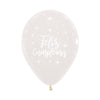 INFINITY® ROUND LATEX BALLOON HAPPY RADIANT BIRTHDAY FASHION TRANSPARENT