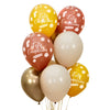 LATEX BOUQUET R12 HAPPY BIRTHDAY TERRA ASSORTED