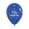 INFINITY® ROUND LATEX BALLOON HAPPY RADIANT BIRTHDAY FASHION KING BLUE