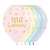 INFINITY® ROUND LATEX BALLOON HAPPY BIRTHDAY SUNBEAM ASSORTED MATTE CAKE