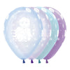 GLOBO LATEX REDONDO INFINITY® FROZEN CRISTAL Y SATIN SURTIDO