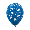 GLOBO LATEX REDONDO INFINITY® GRADO METAL AZUL