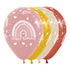 ROUND LATEX BALLOON INFINITY® HAPPY BIRTHDAY RAINBOW FASHION ASSORTED