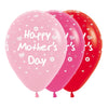 GLOBO LATEX REDONDO INFINITY® HAPPY MOTHERS DAY FASHION SURTIDO