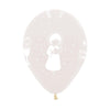 INFINITY® ROUND LATEX BALLOON MY FIRST COMMUNION FASHION TRANSPARENT