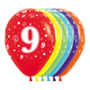 INFINITY® ROUND LATEX BALLOON NUMBER 9 FASHION ASSORTED