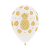 INFINITY® TROPICAL FASHION ROUND LATEX BALLOON TRANSPARENT