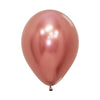 ROUND LATEX BALLOON REFLEX ROSE GOLD