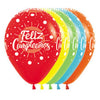 INFINITY® ROUND LATEX BALLOON HAPPY BIRTHDAY MULTICOLOR FASHION ASSORTED