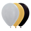 DELUXE ROUND SATIN AND METAL LATEX BALLOON