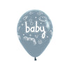 ROUND LATEX BALLOON INFINITY® BABY PASTEL DUSK BLUE